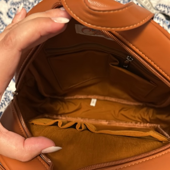 Tasty peach brown cat backpack and coin purse bundle - Picture 4 of 5